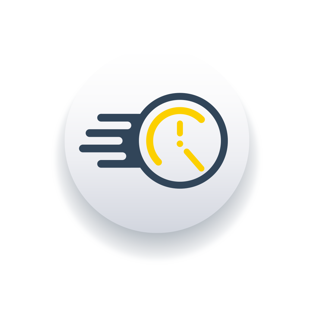 Speed and reliability icon